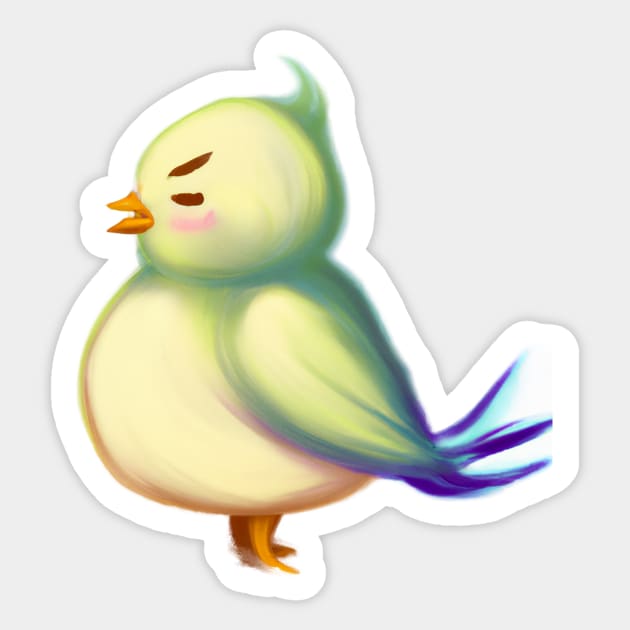 Cute Bird Drawing Sticker by Play Zoo